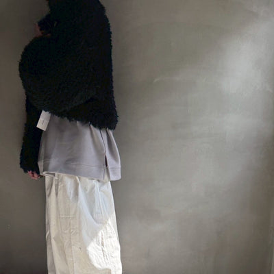 【ハモミシノオトナフク】Poodle Boa DoubleZip Cropped Jacket