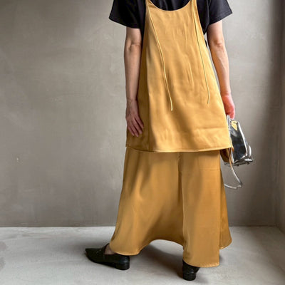 Satin layered camisole 【ハモミシノオトナフク】