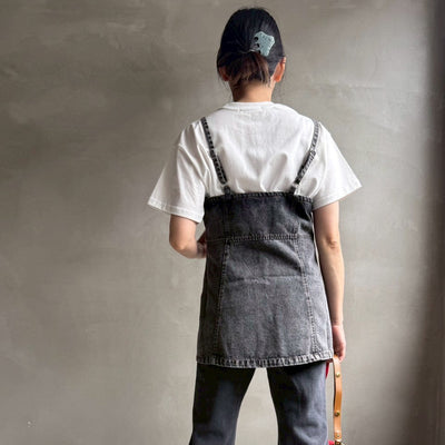 【ハモミシノオトナフク】Double zip denim bustier