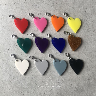 Heart Key charm