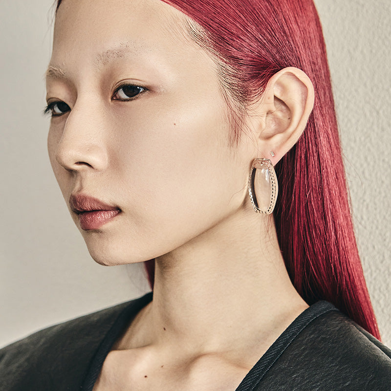 Veil ・アクリルアクセサリー・日本製・チタンピアス・|sAnrmk Veil ・アクリルアクセサリー・日本製・チタンピアス・|sAnrmk