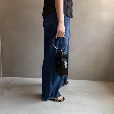 【ハモミシノオトナフク】Denim cocoon wide pants