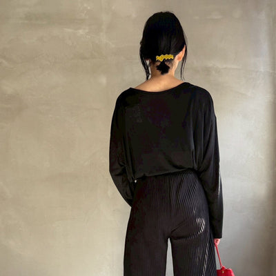 【ハモミシノオトナフク】Opal Jesey Sheer LongT