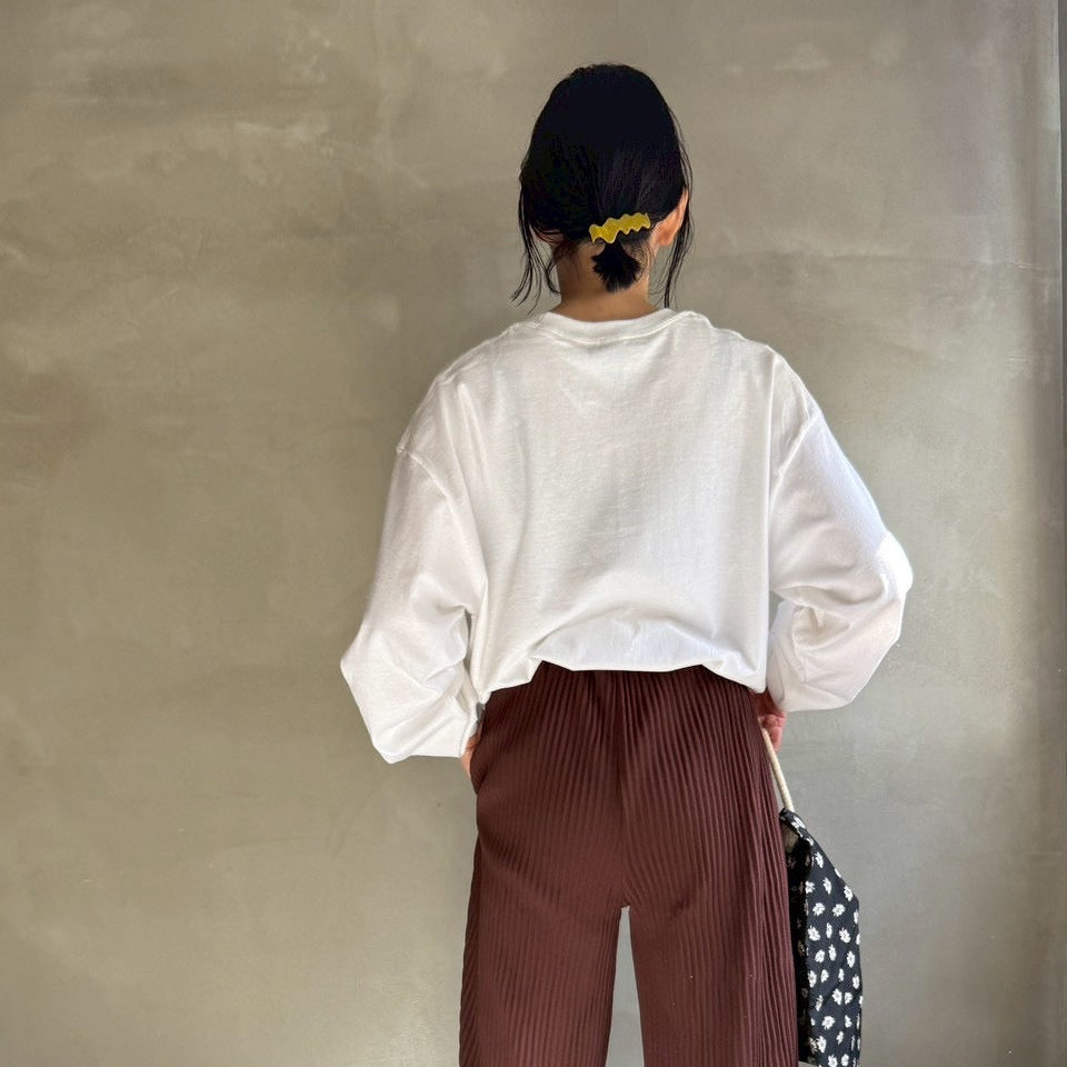 SE METTI logo long sleeve T【ハモミシノオトナフク】