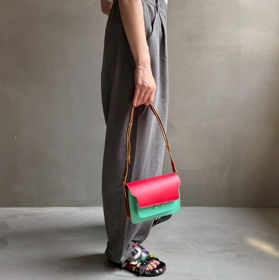 【ハモミシノオトナフク】Linen like wrap pants