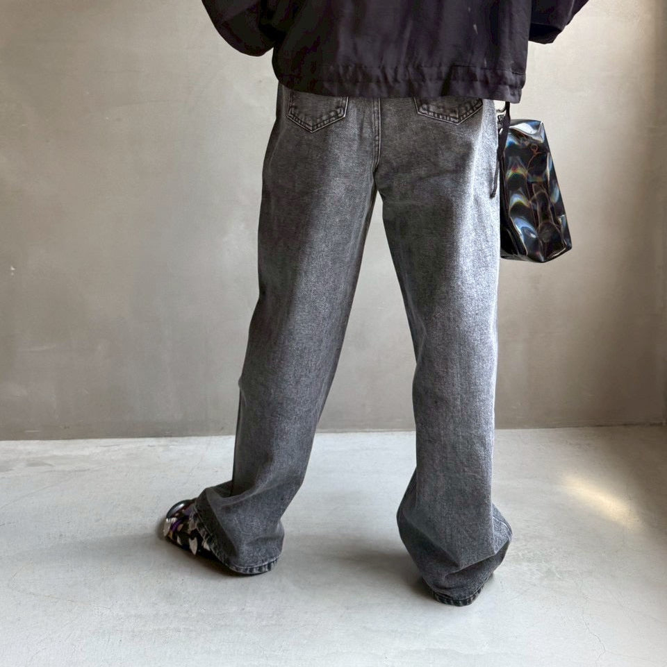 【ハモミシノオトナフク】Center-switched semiwide pants
