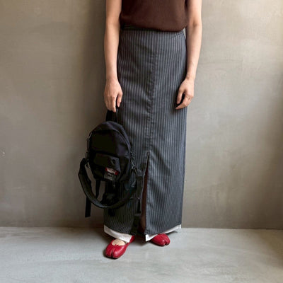 Striped straight skirt【ハモミシノオトナフク】