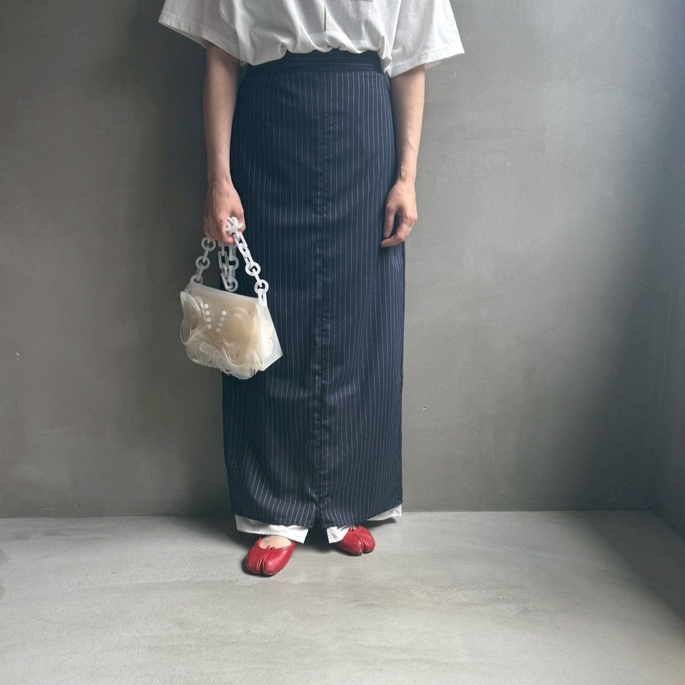 Striped straight skirt【ハモミシノオトナフク】