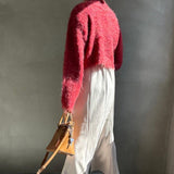 Monster shaggy knit cropped PO [Hamomishi no Otonafuku]