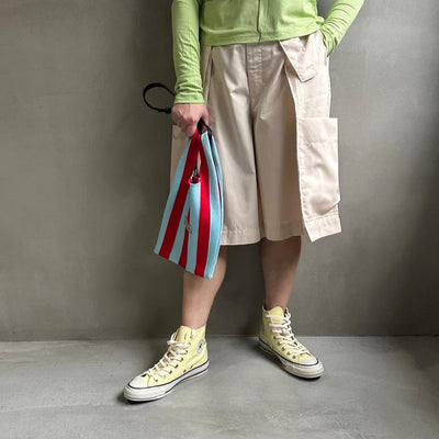 High waist tuck half pants【ハモミシノオトナフク】