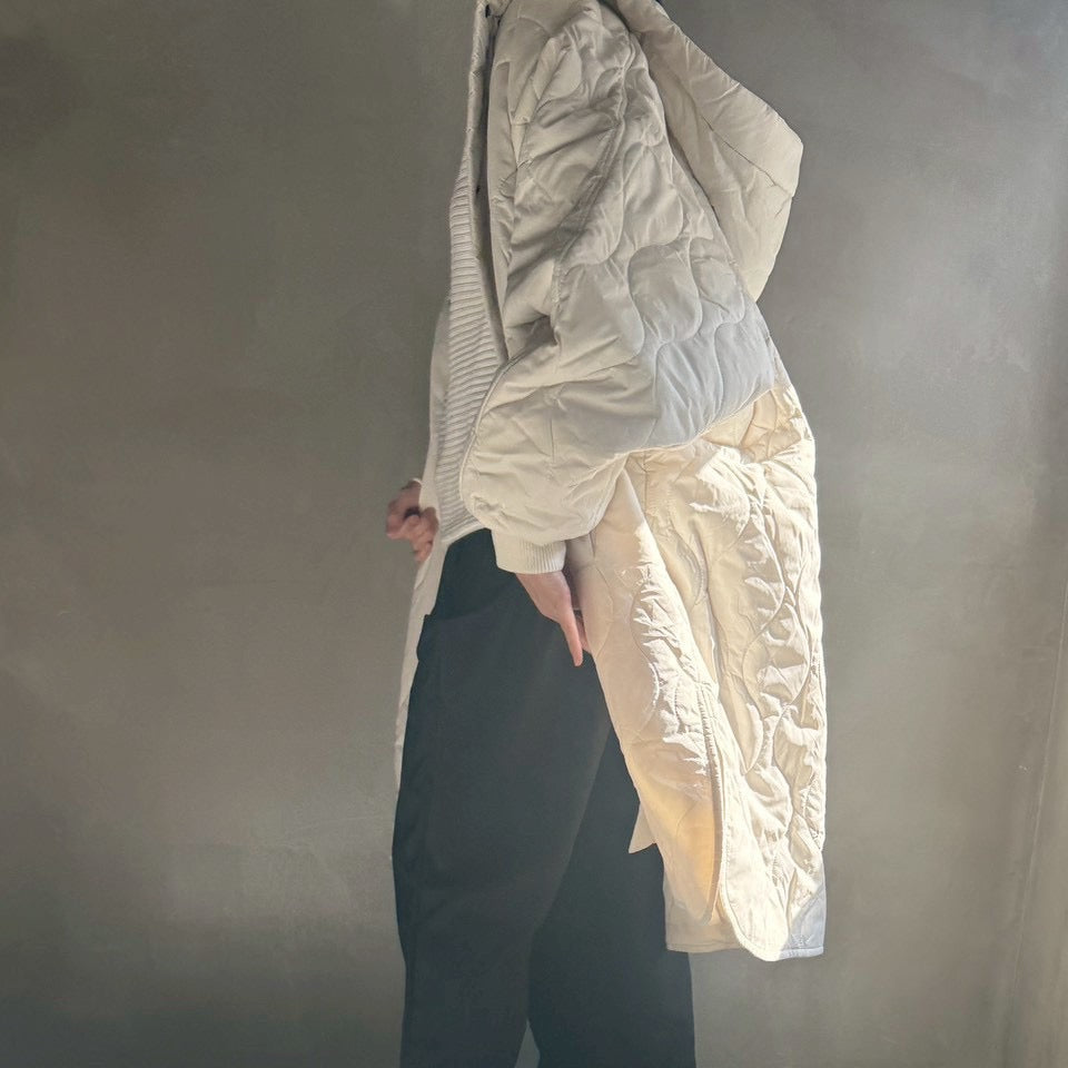 【ハモミシノオトナフク】Quilted coat