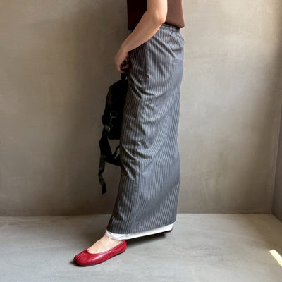 Striped straight skirt【ハモミシノオトナフク】