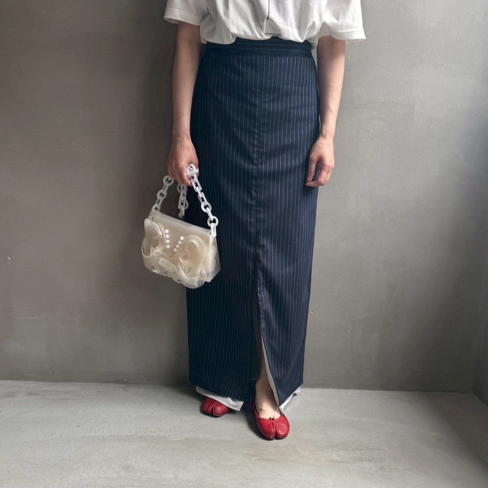 Striped straight skirt【ハモミシノオトナフク】