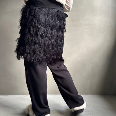 Fringe wrap skirt 【ハモミシノオトナフク】