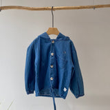 【hamomisi】Denim hooded jacket(80.90)