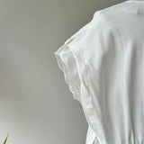 【ハモミシノオトナフク】Rib Knit & Organza Drawstring