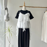 【ハモミシノオトナフク】Multi-Frill Layered Cami