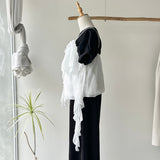 【ハモミシノオトナフク】Multi-Frill Layered Cami