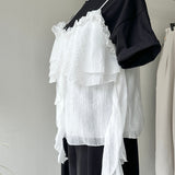 【ハモミシノオトナフク】Multi-Frill Layered Cami