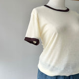 【ハモミシノオトナフク】Sheer Ringer T-Shirt