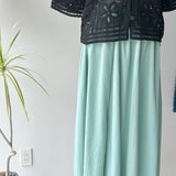 【ハモミシノオトナフク】Cooling Gathered Flare Maxi Skirt