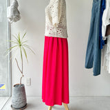 【ハモミシノオトナフク】Cooling Gathered Flare Maxi Skirt