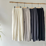 【ハモミシノオトナフク】Self-Cut Cocoon Wide Pants