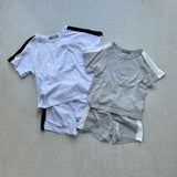 【hamomisi】Side line T-shirt(100~150)