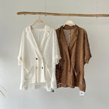 【ハモミシノオトナフク】Raschel Lace Dolman Tailored Jacket