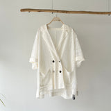 【ハモミシノオトナフク】Raschel Lace Dolman Tailored Jacket