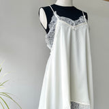 【ハモミシノオトナフク】Matte Satin Lace Camisole