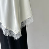 【ハモミシノオトナフク】Matte Satin Lace Camisole