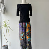【ハモミシノオトナフク】2-way Sheer Asymmetrical Layered Tee