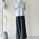 【ハモミシノオトナフク】2-Way Cape T-Shirt
