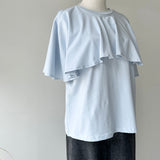 【ハモミシノオトナフク】2-Way Cape T-Shirt