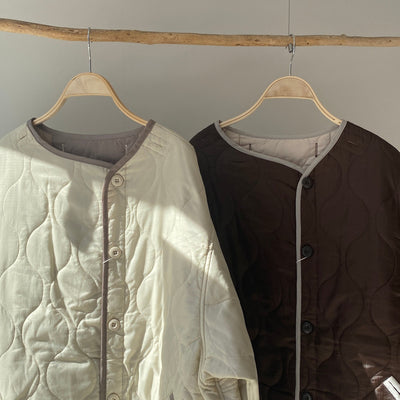 Ripstop liner quilted long coat [Hamomisi no Otonafuku]