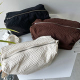 【ハモミシノオトナフク】Plaid Padded Gather Bag