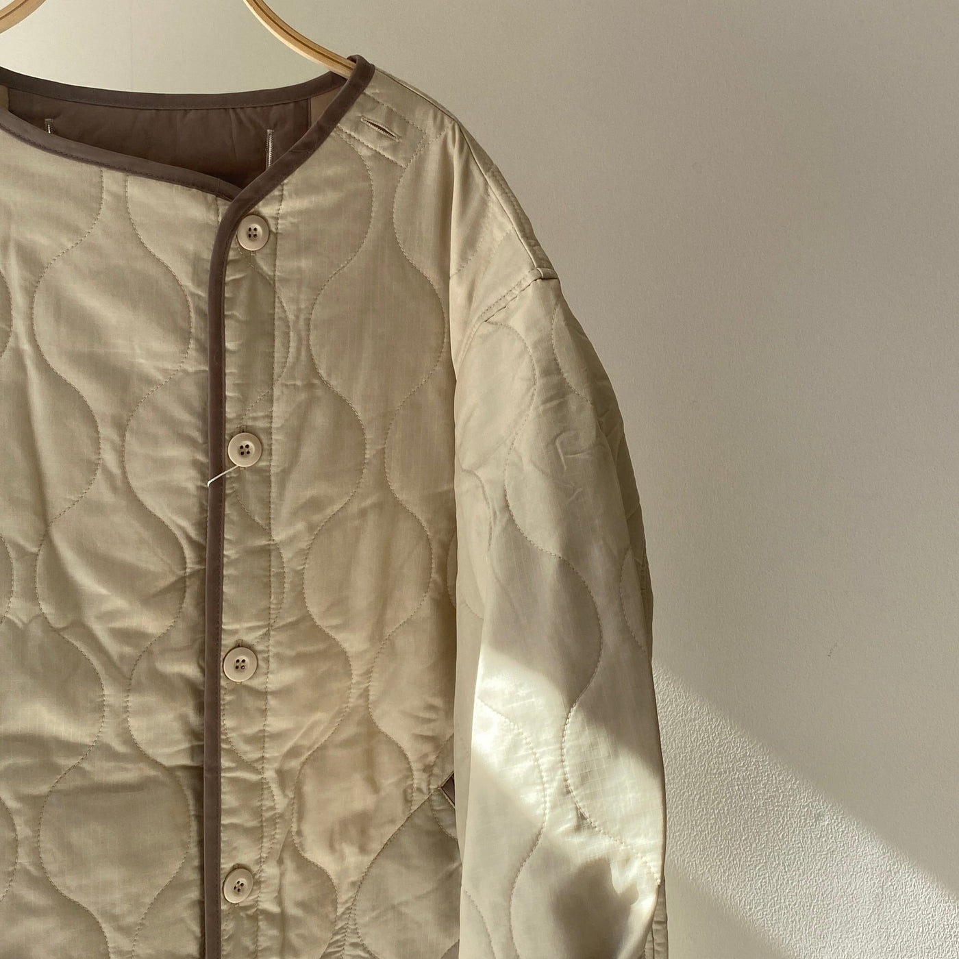 Ripstop liner quilted long coat [Hamomisi no Otonafuku]