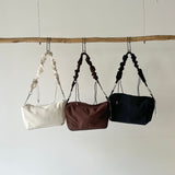【ハモミシノオトナフク】Plaid Padded Gather Bag