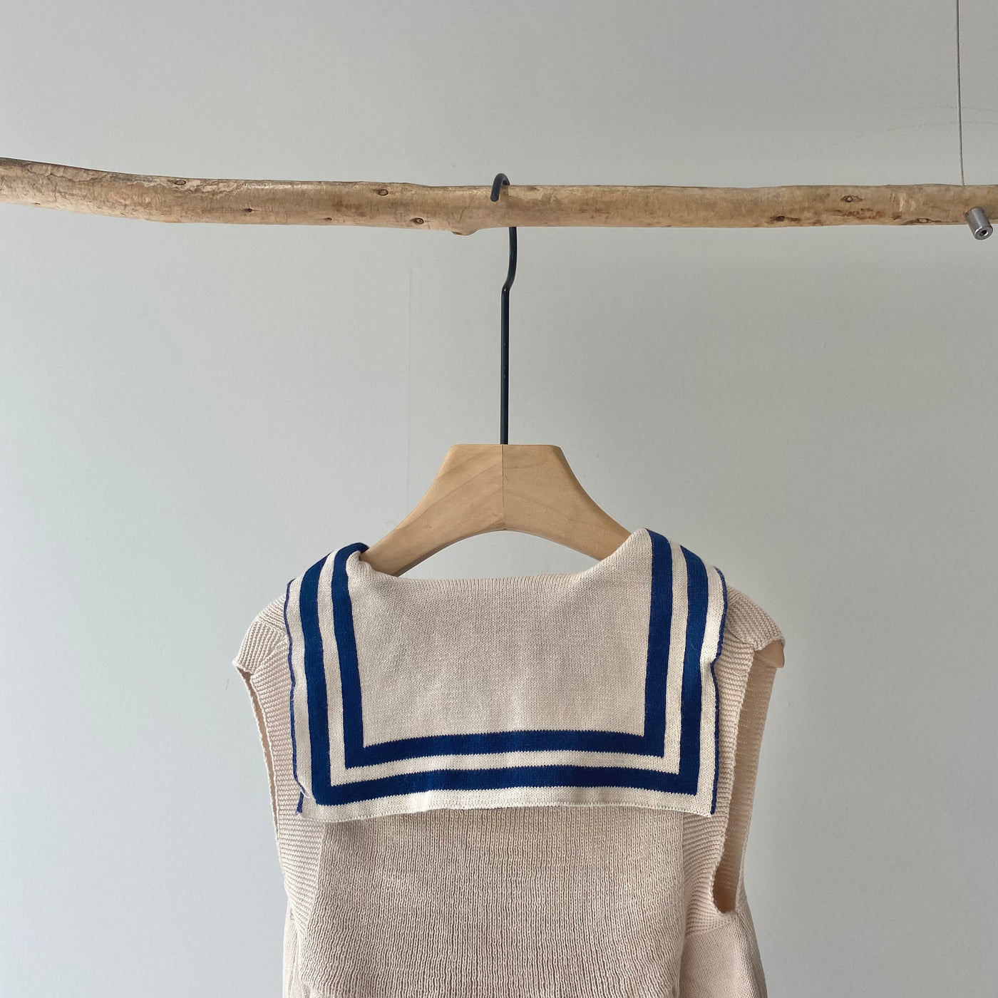 Sleeveless knit rompers(80.90cm)