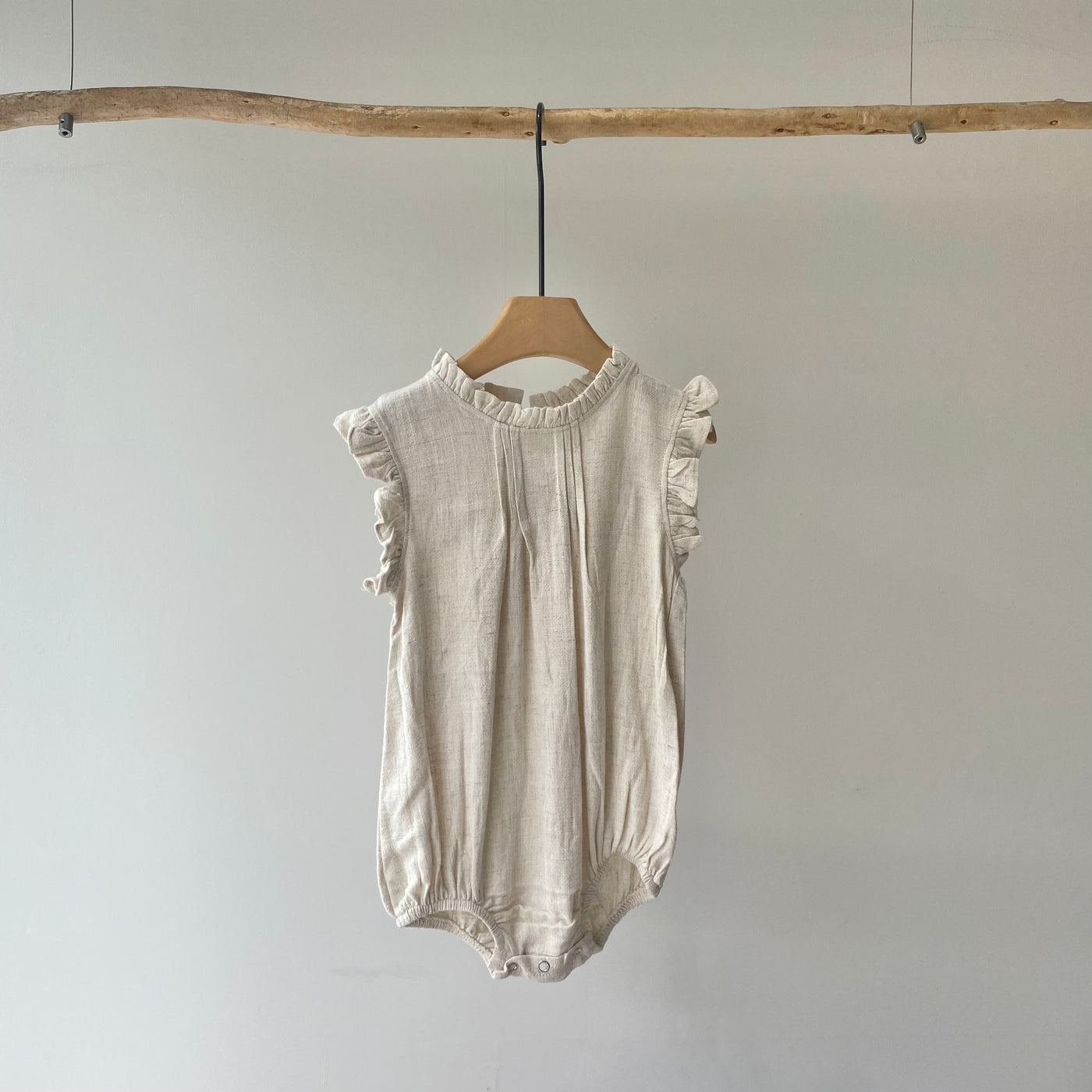 Ruffle sleeve dress rompers(90cm)