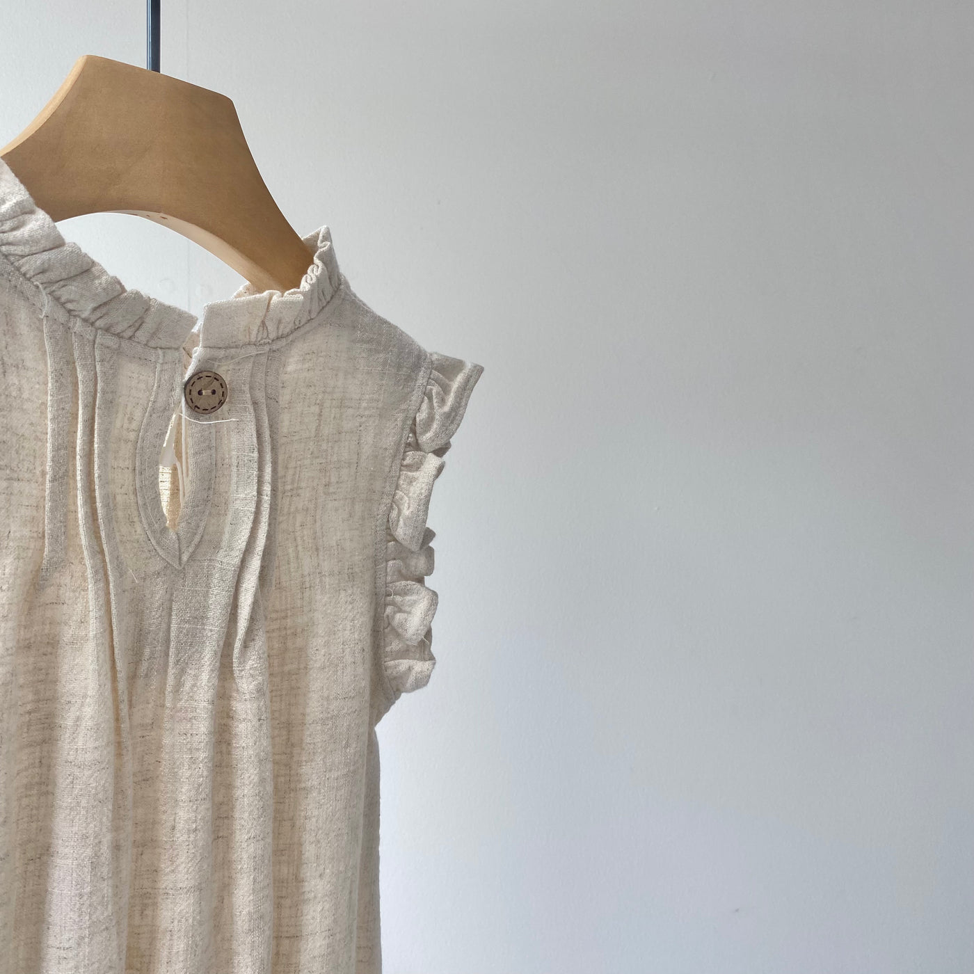 Ruffle sleeve dress rompers(90cm)