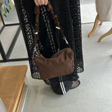 【ハモミシノオトナフク】Plaid Padded Gather Bag