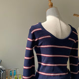 【ハモミシノオトナフク】Border back open 2-way PO