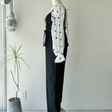 【ハモミシノオトナフク】Denim Peplum All-in-One