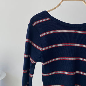 【ハモミシノオトナフク】Border back open 2-way PO