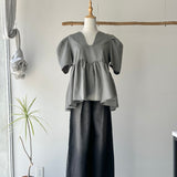 【ハモミシノオトナフク】Flared Hem Pullover