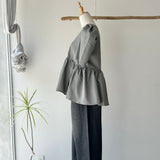 【ハモミシノオトナフク】Flared Hem Pullover