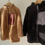 【hamomisi】Boa jacket with chest pocket(90~150)