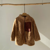 【hamomisi】Boa jacket with chest pocket(90~150)